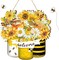 Bee Welcome Wood Door Yellow Bee summer Hanger Wooden Sign Farmhouse Wall Porch Art Summe Wreath Hanging for Front Door Decoration
